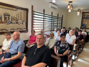 Dzisiaj, podczas naszej pierwszej pielgrzymkowej Eucharystii w Jordanii, w Kości (10)